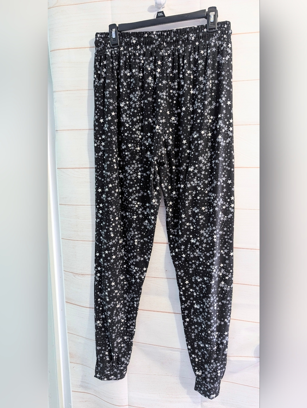 Guc Black Star ⭐ ⭐ ⭐ Print Elastic Waist Jogger Leggings 😲 Pants Size 1X - Picture 2 of 8